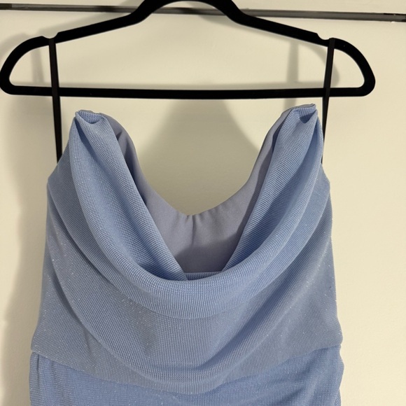 Michael Costello x REVOLVE India Ruched Corset Midi Dress in Periwinkle Medium - Picture 4 of 12